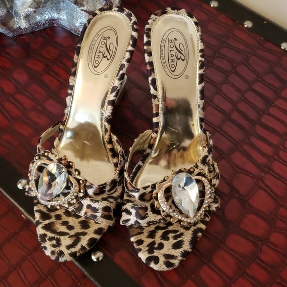 Bolaro By Summer Rio Leopard Sandals 